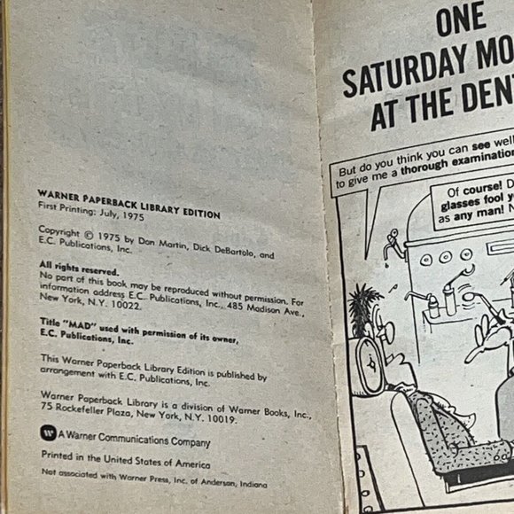 MAD'S DON MARTIN STEPS FURTHER OUT  (1975 PAPERBACK) - Picture 3 of 3